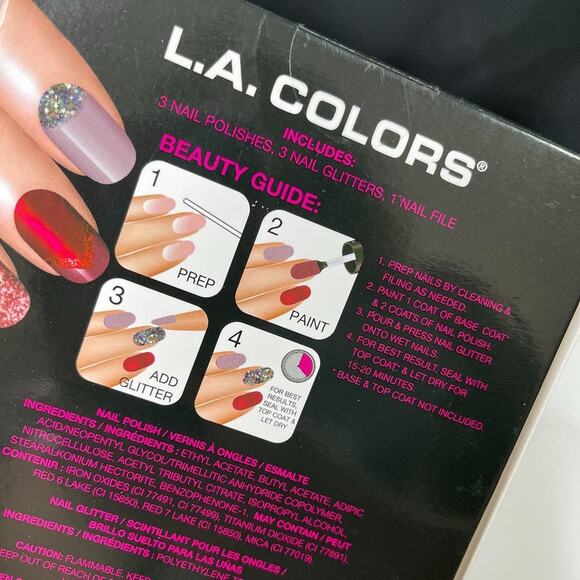 L.A. Colors 7 pieces DIY Nail Design Kit NEW in box LA Colors - Picture 6 of 8